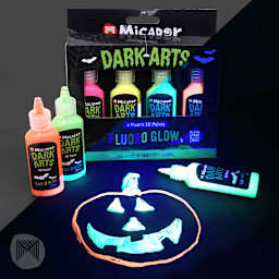 Neon Fluoro Glow 3D Paint Set 4-Color Set