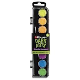 Micador Dark Arts Neon Watercolor - Set of 8 front of package