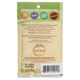 Natural Earth Paint Tempera Paint Powder - White, 3 oz back of package