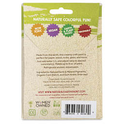 Natural Earth Paint Tempera Paint Powder - Red (Venetian Red), 3 oz back