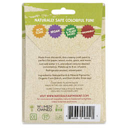 Natural Earth Paint Tempera Paint Powder - Yellow (Yellow Ochre), 3 oz back