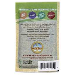 Natural Earth Paint Tempera Paint Powder - Blue (Ultramarine Blue), 3 oz back