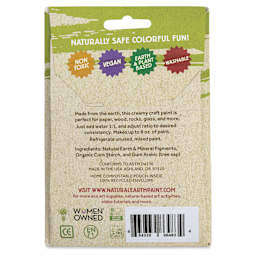 Natural Earth Paint Tempera Paint Powder - Green (Terre Verte), 3 oz back