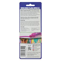 Back of package for DecoArt Americana Additions Marker Maker Fillable Marker Set