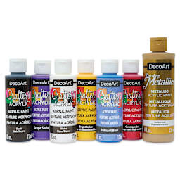 Colors included in DecoArt Paint Like Klimt Class Pack.