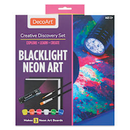 DecoArt Blacklight Neon Art Creative Discovery Set