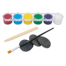 DecoArt Rock Painting Creative Discovery Set contents