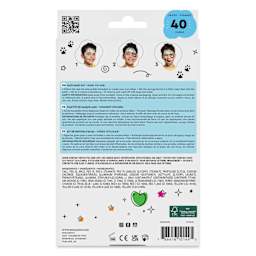 Snazaroo Face Paints - Adventure Face Paint Kit, Set of 11, back of packaging