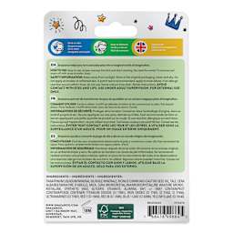 Snazaroo Face Paints - Rainbow Face Paint Sticks, Set of 6, back of packaging