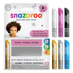 Snazaroo Face Paints - Fantasy Face Paint Sticks, Set of 6, contents