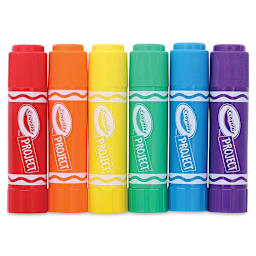 Crayola Quick Dry Paint Sticks - Set of 6, caps on