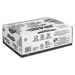 Prang Semi-Moist Watercolor Paint - Oval Pans and Refills, Masterpack of 36, back of packaging