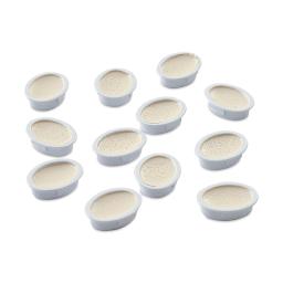 Prang Semi-Moist Watercolor Pans - Set of 12 Refill Pans, White, Oval