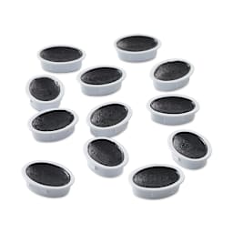 Prang Semi-Moist Watercolor Pans - Set of 12, Black, Oval