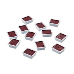 Prang Semi-Moist Watercolor Pans - Set of 12 Refill Pans, Magenta, Square