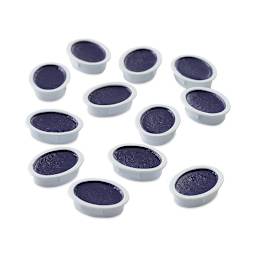 Prang Semi-Moist Watercolor Pans - Set of 12 Refill Pans, Blue-Violet, Oval