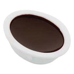 Close up of Prang Oval Watercolor Refill in Brown