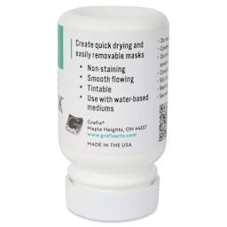 Grafix Incredible White Mask Liquid Frisket - 2 oz bottle side