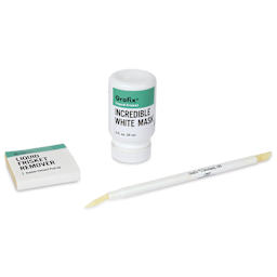 Grafix Incredible White Mask Liquid Frisket and Dipstik Kit