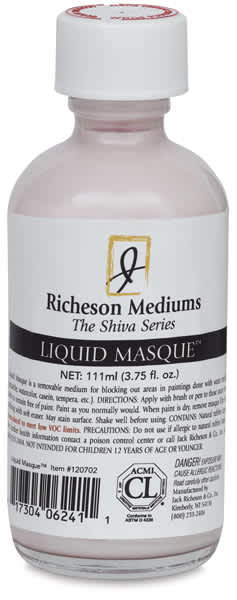 Richeson Shiva Liquid Masque - Front of bottle of Liquid Masque
