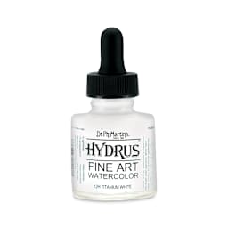 Dr. Ph. Martin"s Hydrus Fine Art Liquid Watercolors - Titanium White, 1 oz bottle