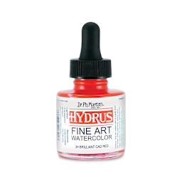 Dr. Ph. Martin's Hydrus Fine Art Liquid Watercolors - Brilliant Cadmium Red, 1 oz bottle
