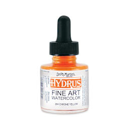Dr. Ph. Martin's Hydrus Fine Art Liquid Watercolors - Chrome Yellow, 1 oz bottle