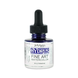 Dr. Ph. Martin's Hydrus Fine Art Liquid Watercolors - Ultramarine, 1 oz bottle