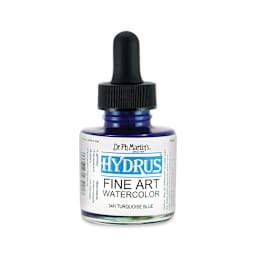 Dr. Ph. Martin's Hydrus Fine Art Liquid Watercolors - Turquoise, 1 oz bottle