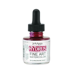 Dr. Ph. Martin's Hydrus Fine Art Liquid Watercolors - Quinacridone Violet, 1 oz bottle