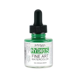 Dr. Ph. Martin's Hydrus Fine Art Liquid Watercolors - Viridian Green, 1 oz bottle