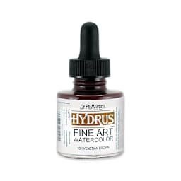 Dr. Ph. Martin's Hydrus Fine Art Liquid Watercolors - Venetian Brown, 1 oz bottle