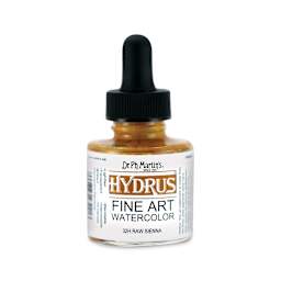 Dr. Ph. Martin's Hydrus Fine Art Liquid Watercolors - Raw Sienna, 1 oz bottle