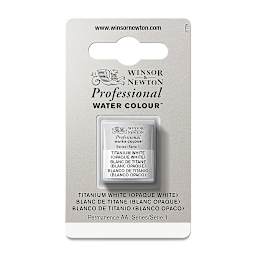 Winsor & Newton Professional Watercolor - Titanium White, Half Pan