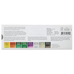 Winsor & Newton Professional Watercolor - Revival Collection, Set of 8, Half Pan back of package