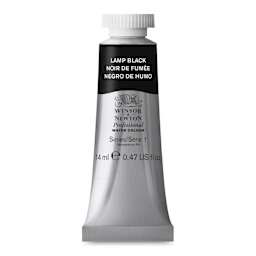 Winsor & Newton Professional Watercolor - Lamp Black, 14 ml tube