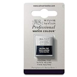 Winsor & Newton Professional Watercolor - Neutral Tint, Half Pan