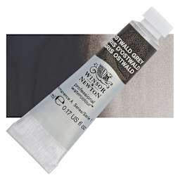 Winsor & Newton Professional Watercolor - Ostwald Gray, 5 ml tube and swatch