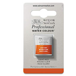 Winsor & Newton Professional Watercolor - Light Red, Half Pan