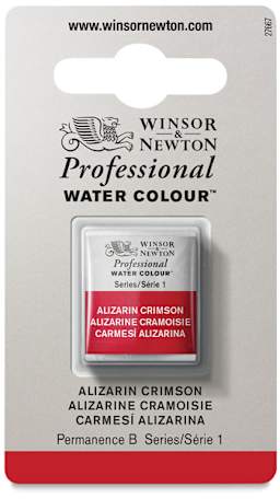 Winsor & Newton Professional Watercolor - Alizarin Crimson, Half Pan