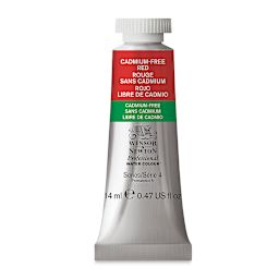 Winsor & Newton Professional Watercolor - Cadmium-Free Red, 14 ml tube