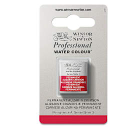 Winsor & Newton Professional Watercolor - Permanent Alizarin Crimson, Half Pans