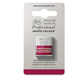 Winsor & Newton Professional Watercolor - Permanent Magenta, Half Pan