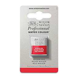Winsor & Newton Professional Watercolor - Winsor Red, Half Pan