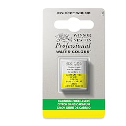 Winsor & Newton Artists' Watercolor - Cadmium-Free Lemon, Half-Pan
