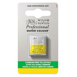 Winsor & Newton Artists' Watercolor - Cadmium-Free Yellow Pale, Half Pan. In package.