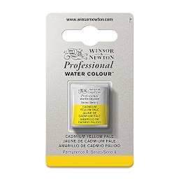 Winsor & Newton Professional Watercolor - Cadmium Yellow Pale, Half Pan