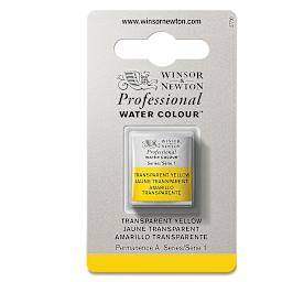 Winsor & Newton Artists' Watercolor - Transparent Yellow, Half Pan