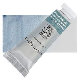 Winsor & Newton Professional Watercolor - Ultramarine Ash, 14 ml Tube and swatch