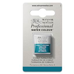 Winsor & Newton Professional Watercolor - Cobalt Turquoise, Half Pan